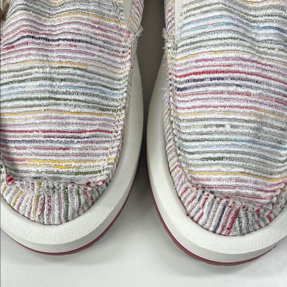 NWT SANUK WOMEN'S DONNA ST SUMMER CORD RAINBOW Size 6 - Picture 5 of 7